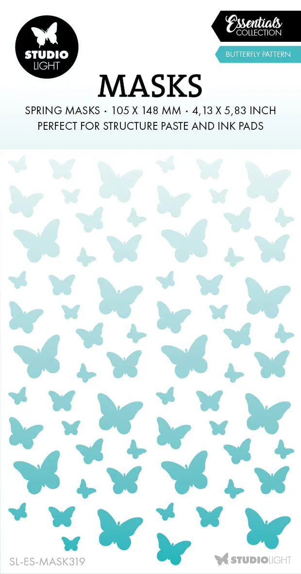 Sl Mask Butterflies Background Essentials 1 Pc 1