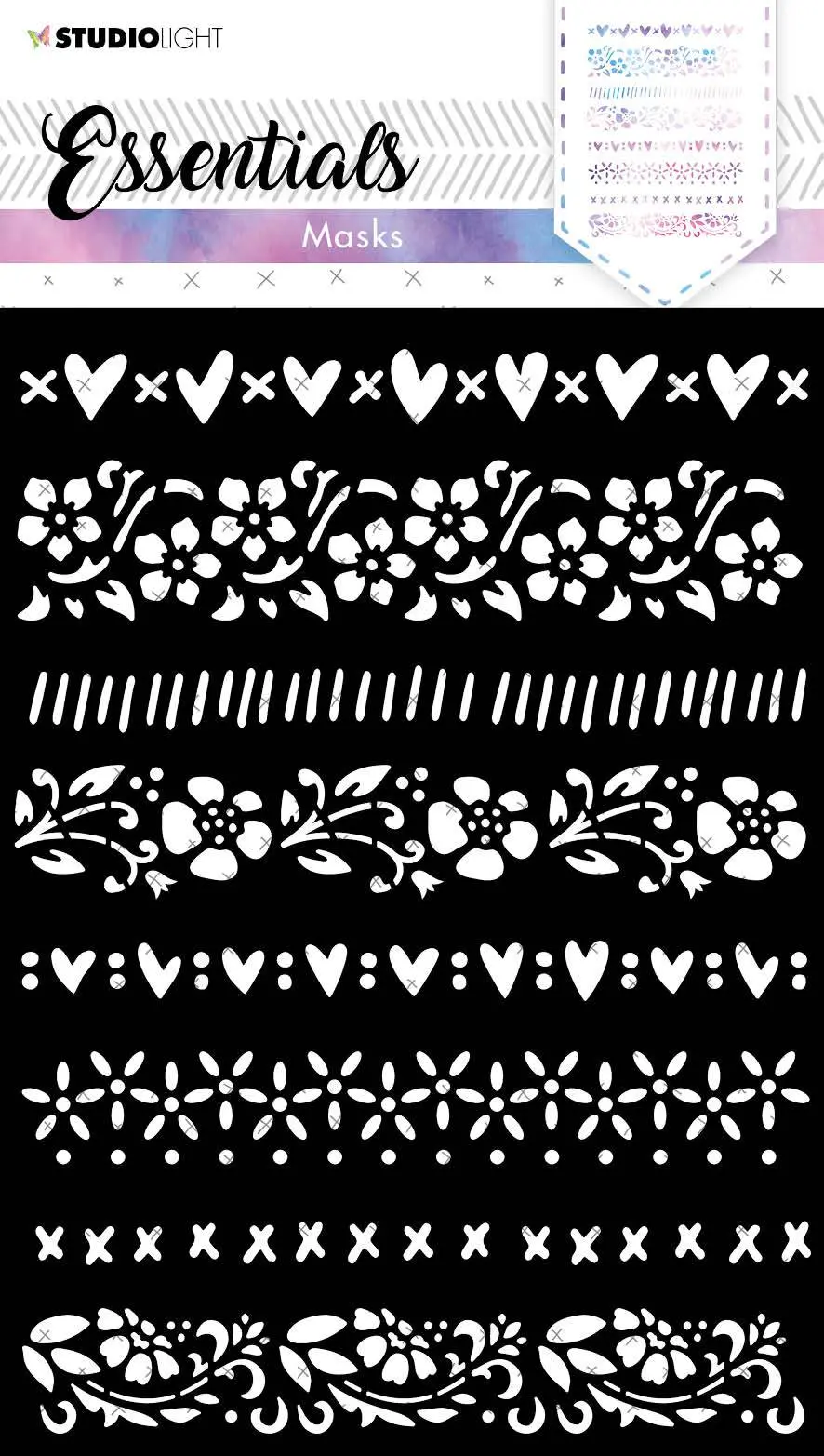 Sl Mask Flower Edges Essentials 148X210x1mm 1 Pc Nr.63 1