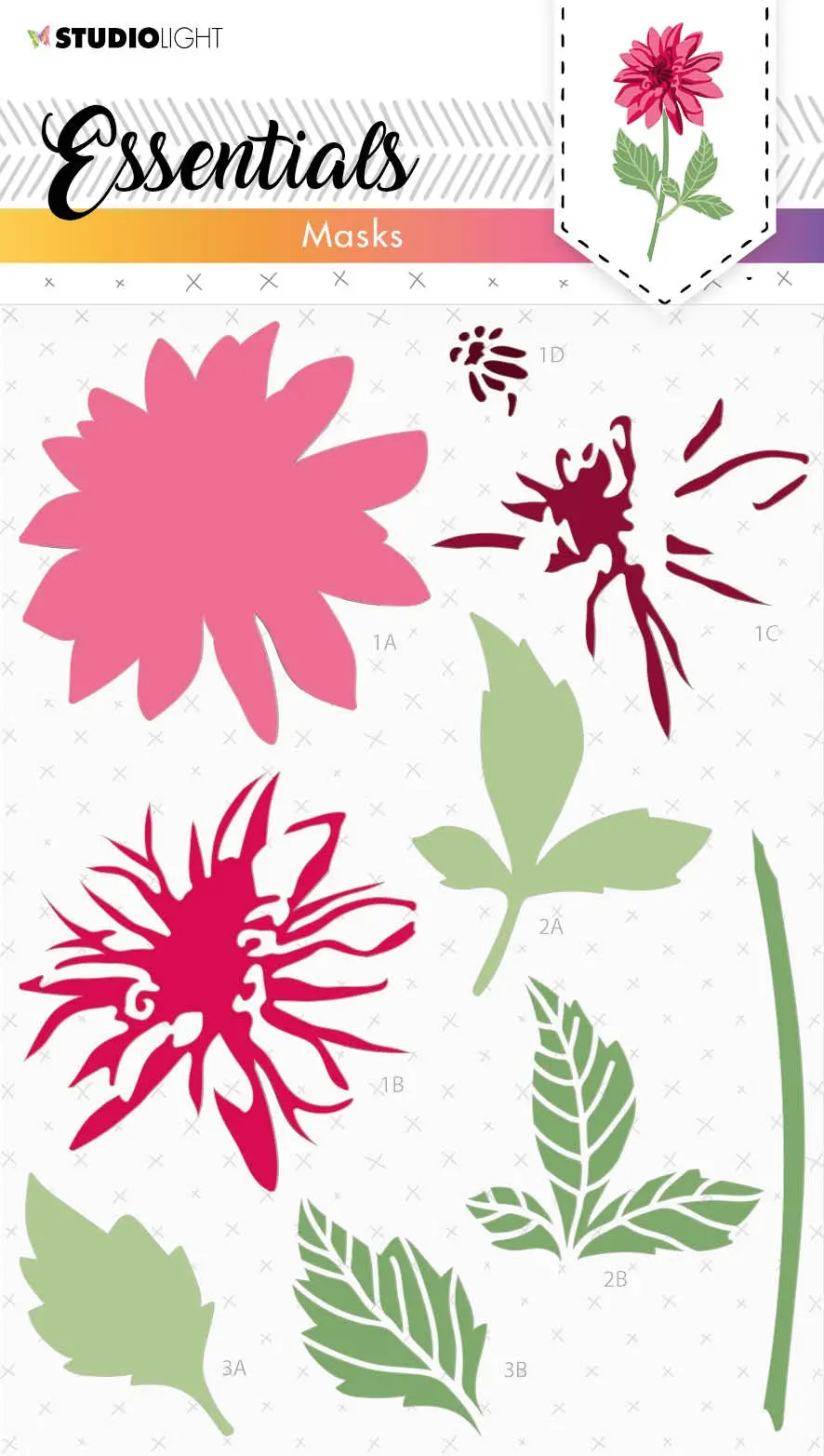 Sl Mask Dahlia Essentials 150X210x1mm 1 Pc Nr.80 1