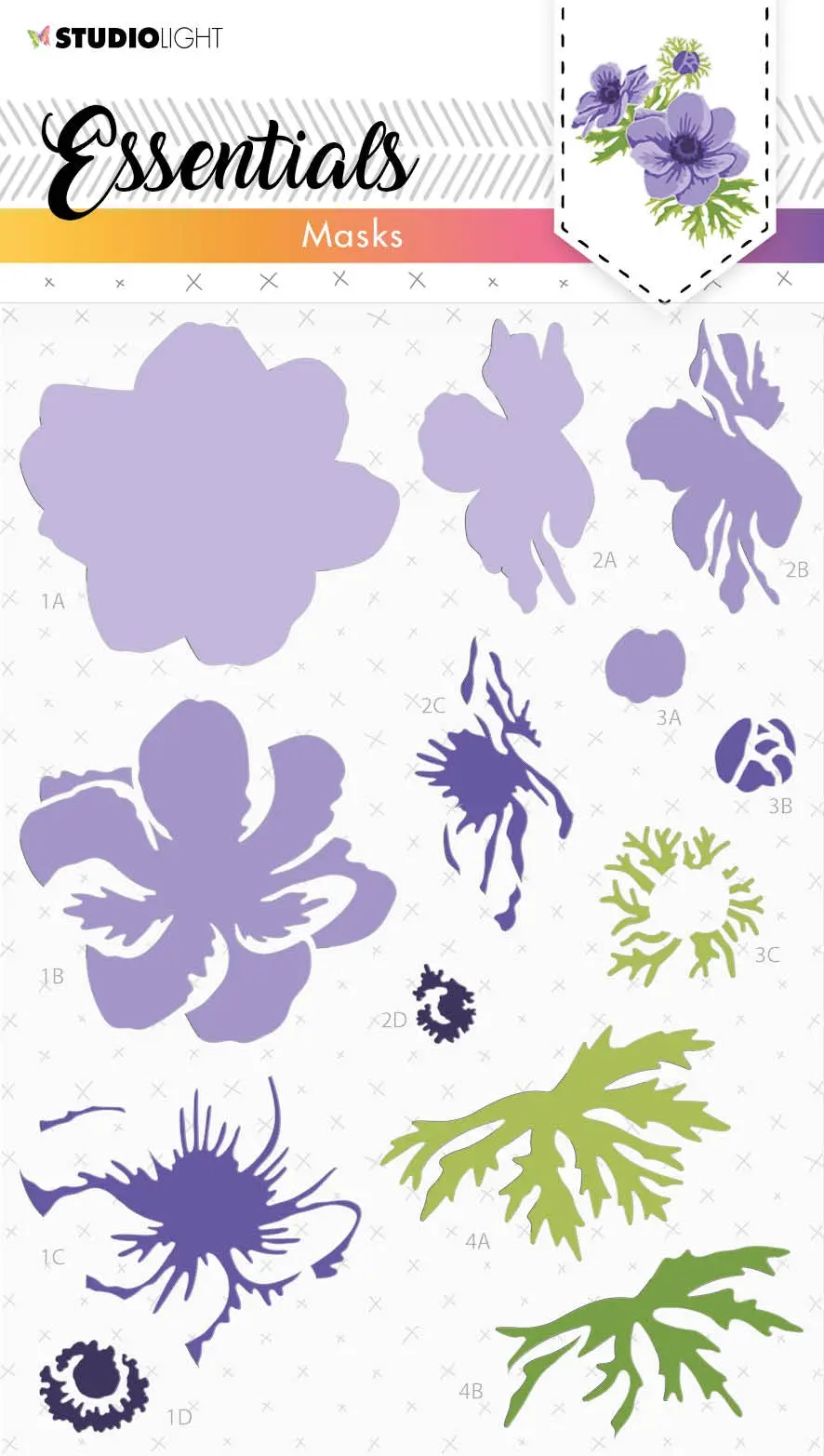 Sl Mask Anemone Essentials 150X210x1mm 1 Pc Nr.81 1