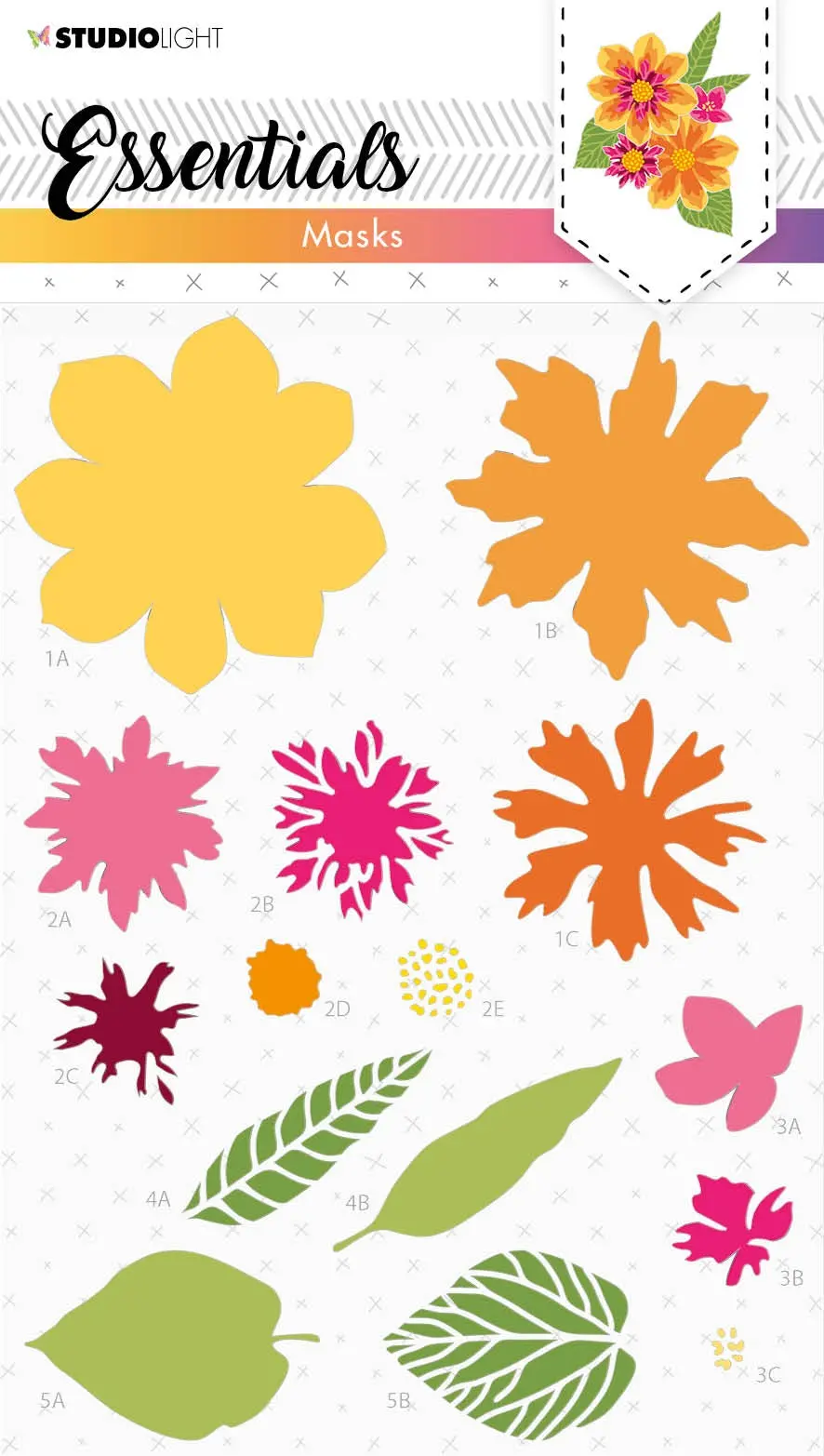 Sl Mask Flower Essentials 150X210x1mm 1 Pc Nr.82 1
