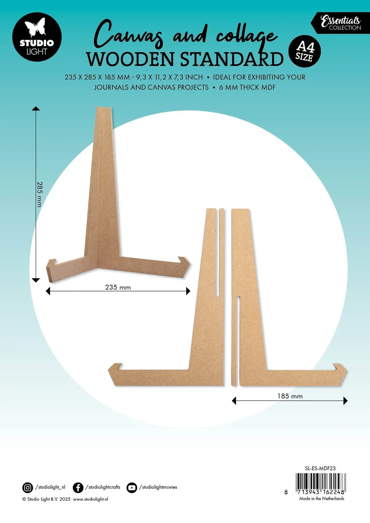 Sl Journal & Canvas Stand Mdf - A4 Essentials 2 Pieces 1