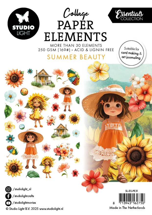 Sl Paper Elements Summer Beauty Essentials 34 Pieces 1
