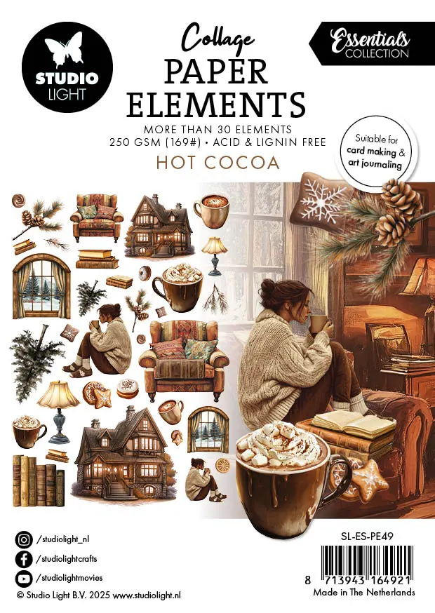 Sl Paper Elements Hot Cocoa Essentials 105X148x4mm 35 Pieces 1