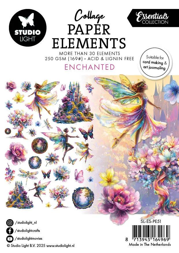 Sl Paper Elements Enchanted Essentials 105X148x4mm 34 Pieces 1