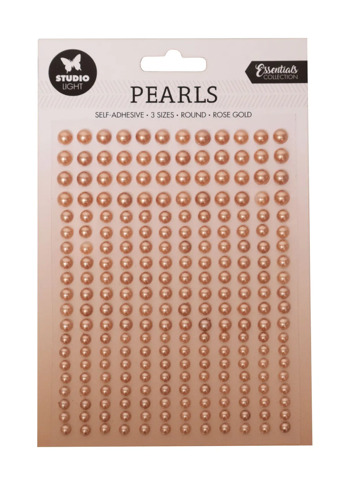 Sl Self-Adhesive Pearls Rose Gold Pearls Essentials 105X160x4mm 240 Pc Nr.14 1