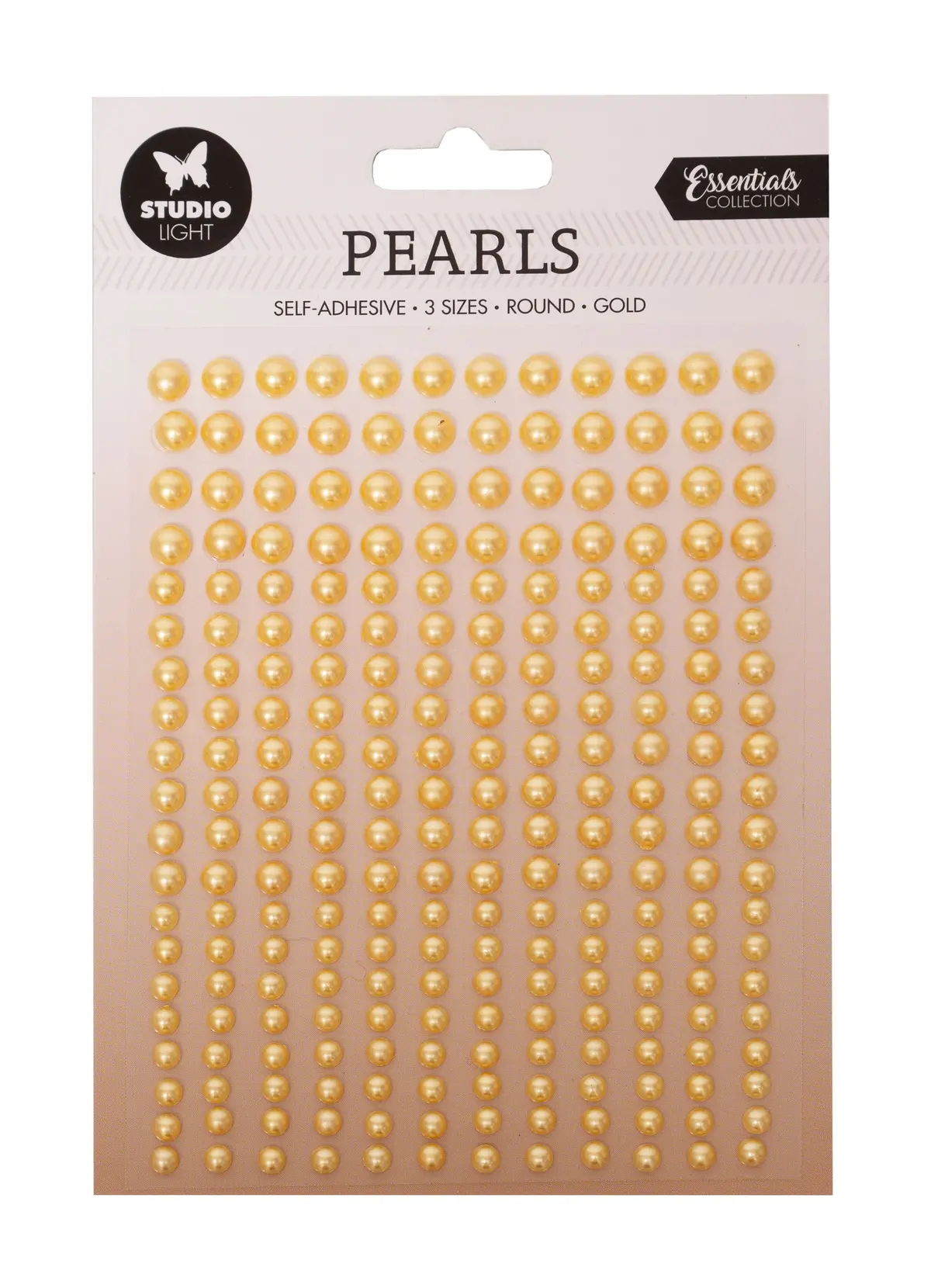 Sl Self-Adhesive Pearls Gold Pearls Essentials 105X160x4mm 240 Pc Nr.15 1