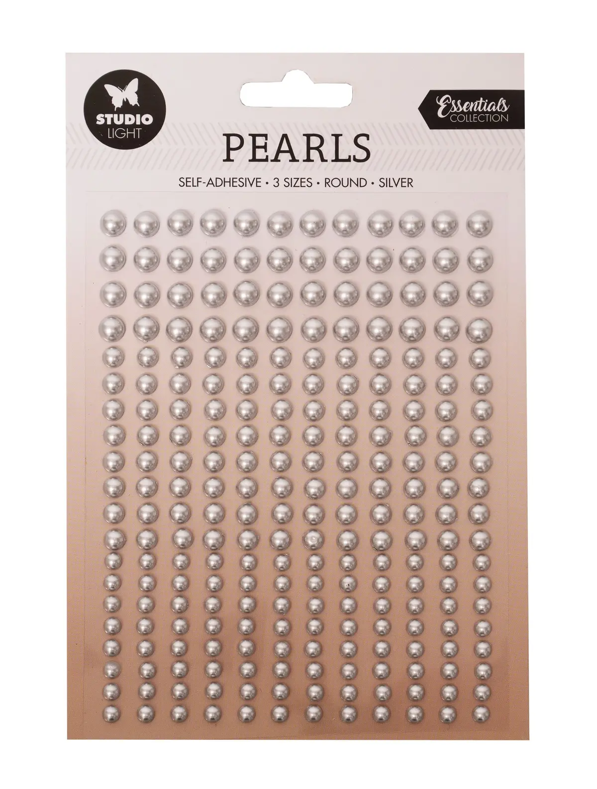 Sl Self-Adhesive Pearls Silver Pearls Essentials 105X160x4mm 240 Pc Nr.16 1