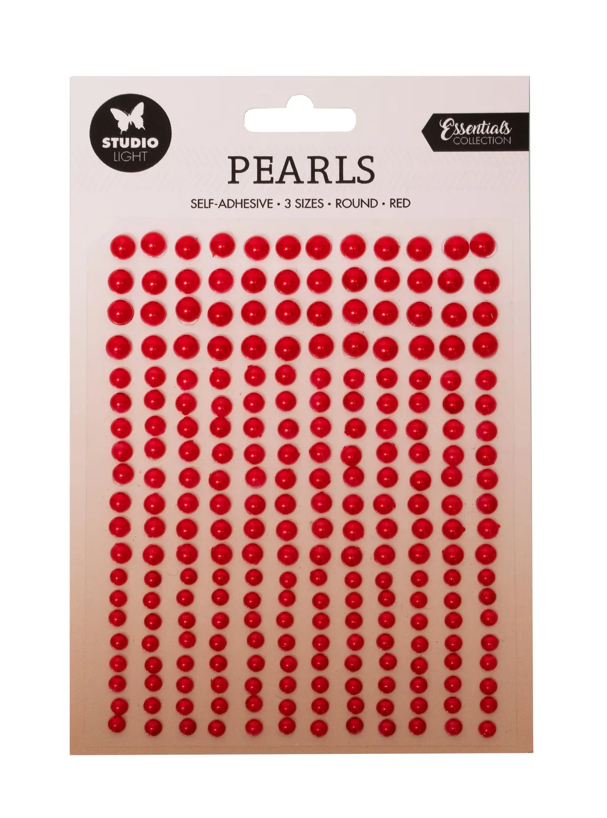 Sl Self-Adhesive Pearls Dark Red Pearls Essentials 105X160x4mm 240 Pc Nr.17 1