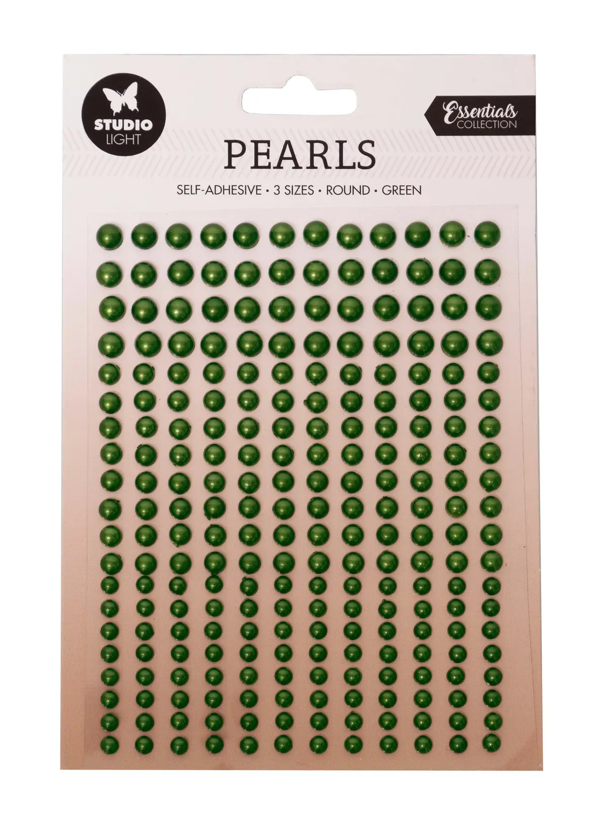 Sl Self-Adhesive Pearls Dark Green Pearls Essentials 105X160x4mm 240 Pc Nr.18 1