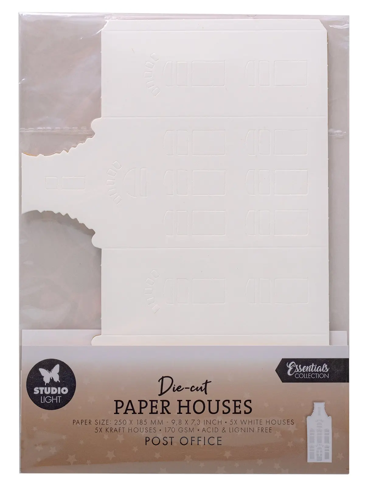 Sl Die-Cut Paper Houses Post Office Essentials 10 Sheets 1
