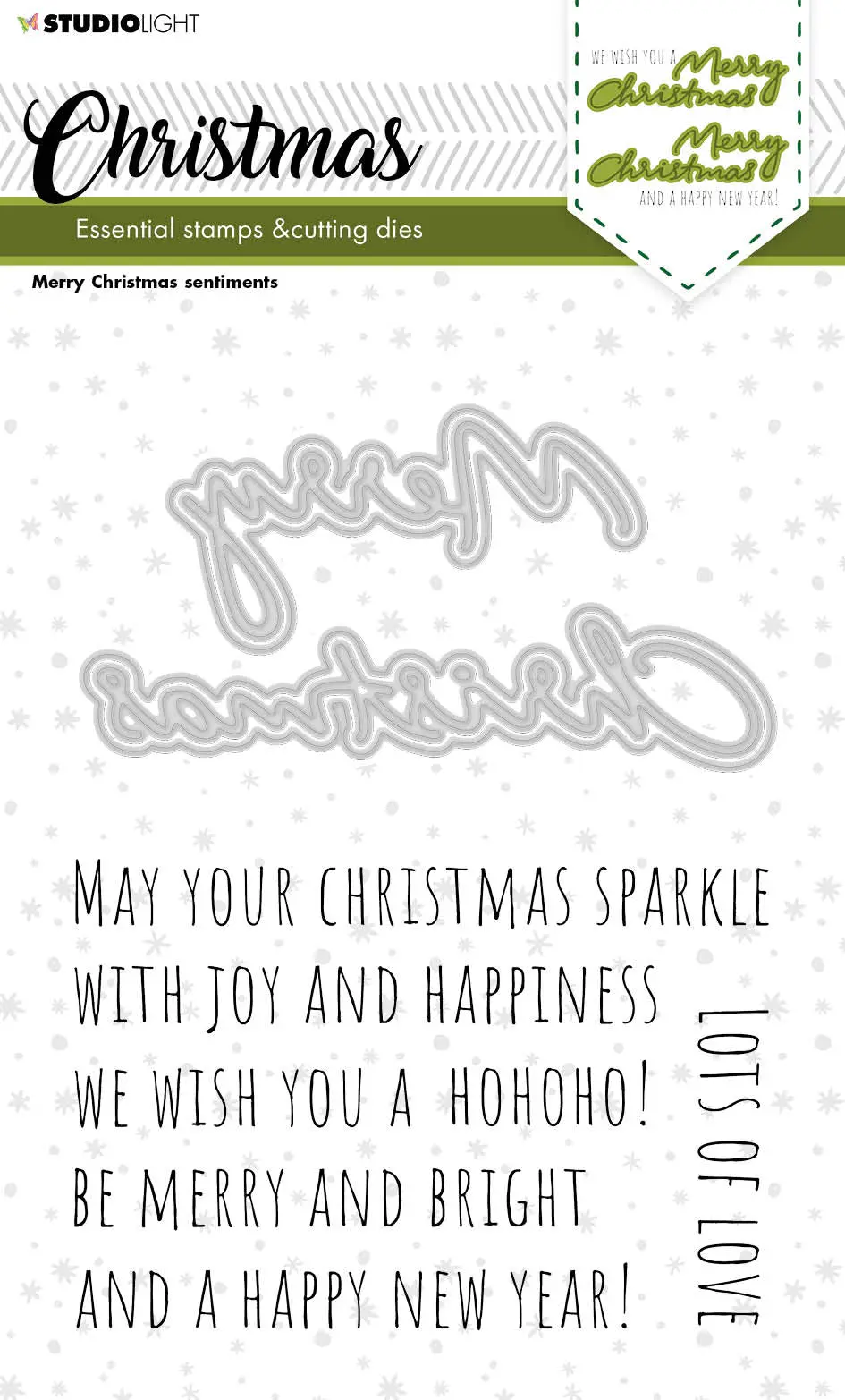 Sl Stamp & Cutting Die Christmas Sentiments Essentials 138X178x3mm 11 Pc Nr.43 1
