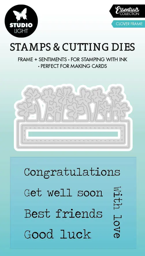 Sl Stamp & Cutting Die Clover Frame Essentials 65X90x3mm 7 Pc Nr.64 1