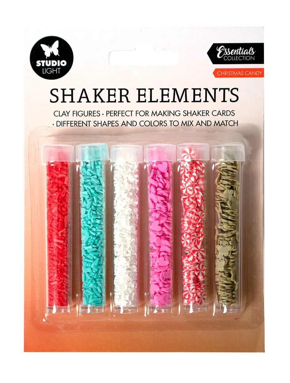 Sl Shaker Elements Christmas Candy Essentials 151X111x1mm 6 Pc Nr.01 1