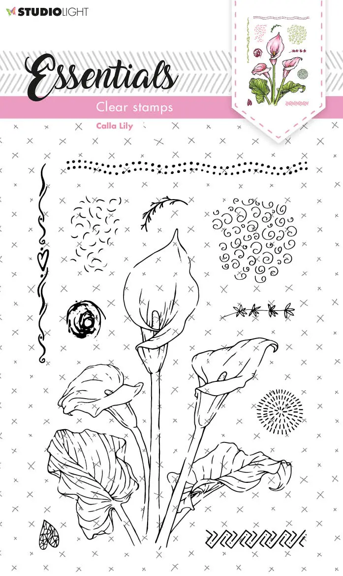 Sl Clear Stamp Calla Lily Essentials 105X148x3mm 11 Pc Nr.156 1