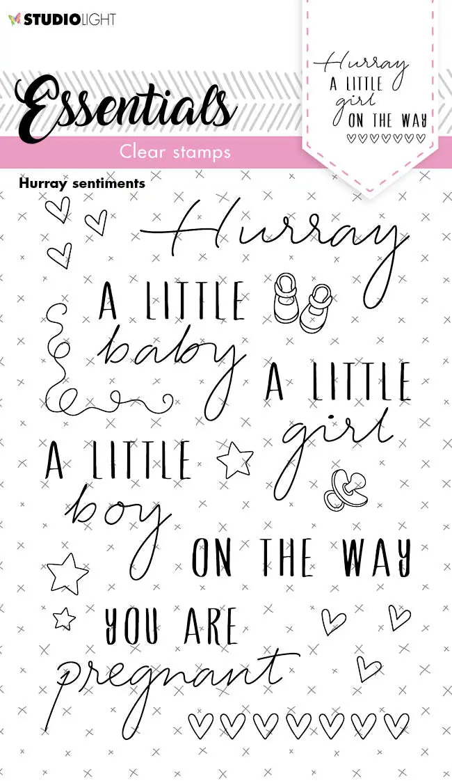 Sl Clear Stamp Hurray Sentiments Essentials 105X148x3mm 1 Pc Nr.172 1