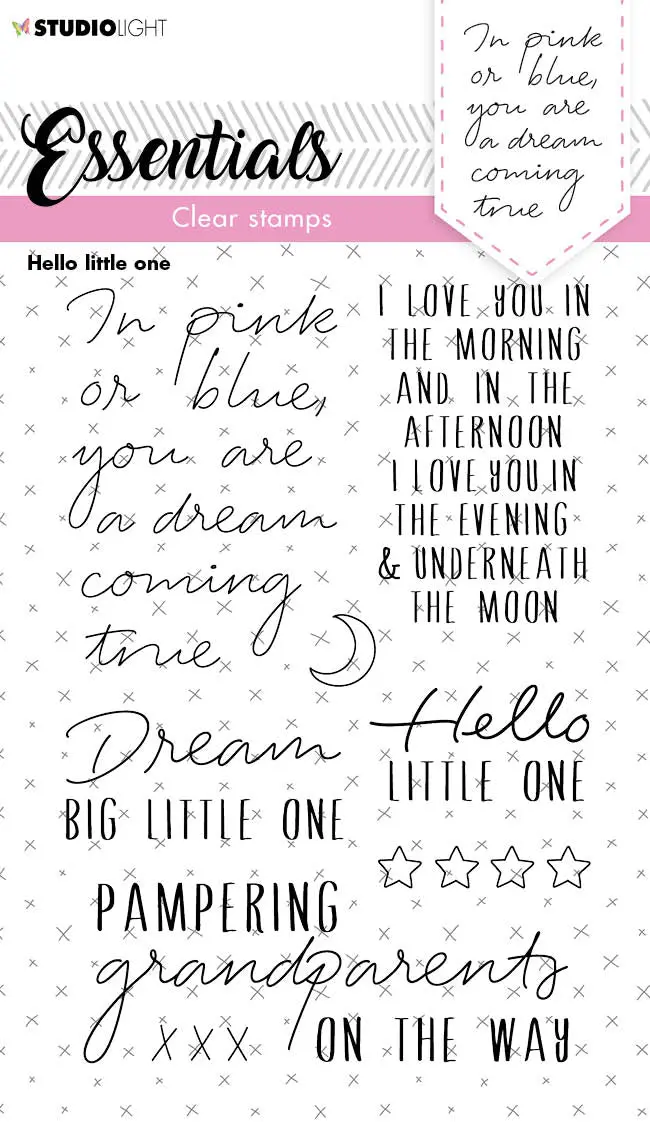 Sl Clear Stamp Hello Little One Essentials 105X148x3mm 1 Pc Nr.174 1