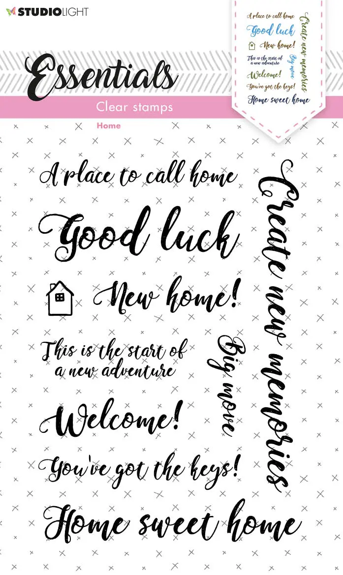 Sl Clear Stamp Sentiments/Wishes - Home Essentials 105X148x3mm 1 Pc Nr.180 1