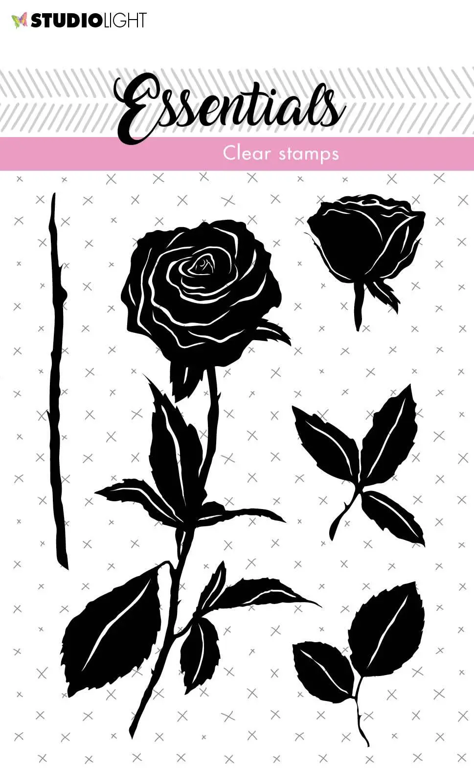 Sl Clear Stamp Roses Essentials 73X102,5Mm Nr.28 1