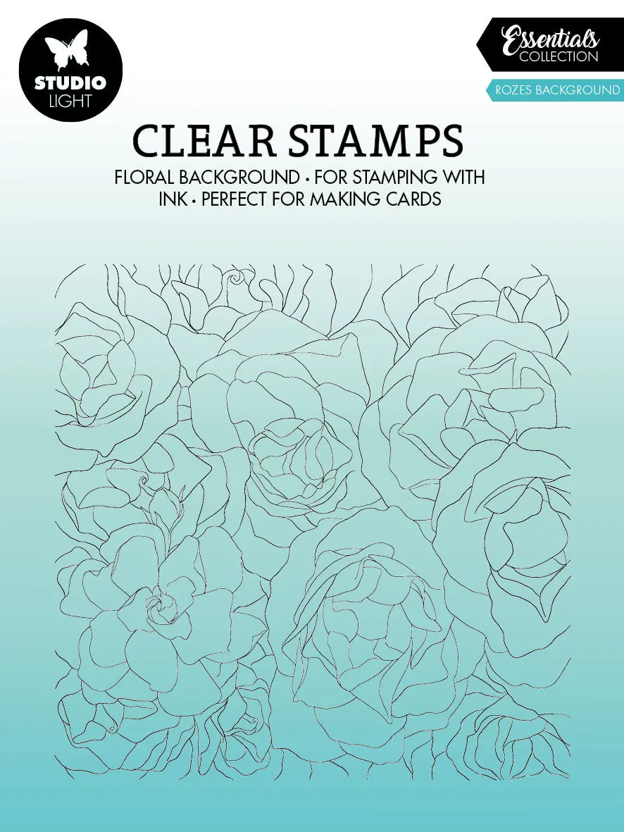 Sl Clear Stamp Rozes Background Essentials 140X140x3mm 1 Pc Nr.322 1