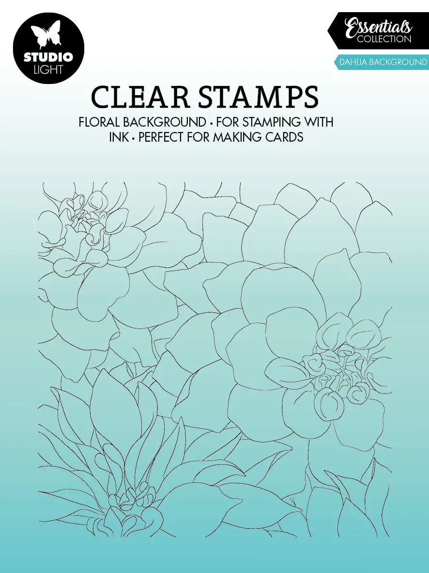 Sl Clear Stamp Dahlia Background Essentials 140X140x3mm 1 Pc Nr.323 1