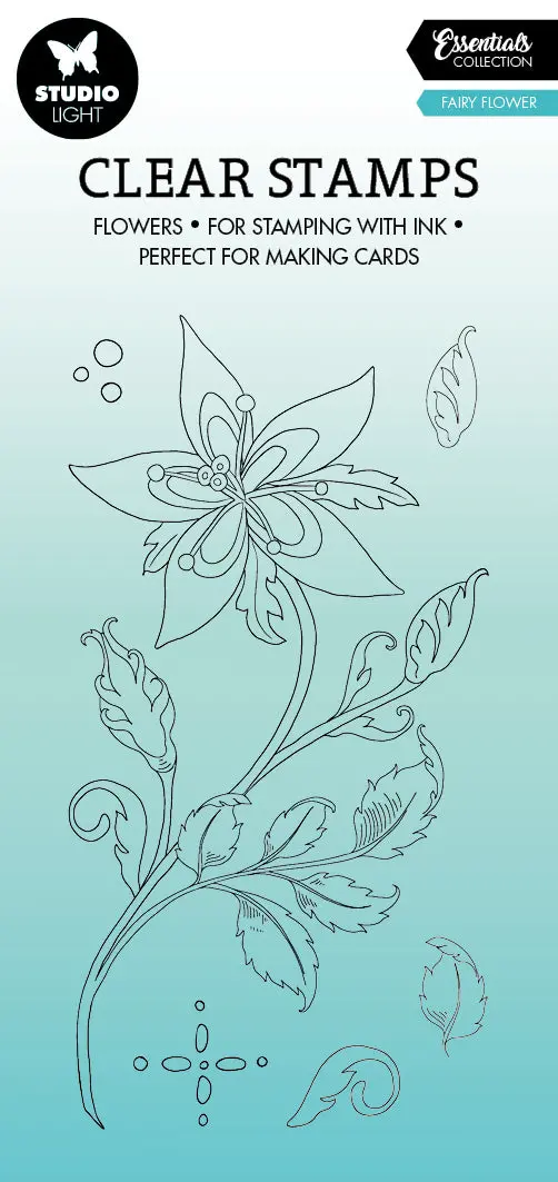 Sl Clear Stamp Fairy Flower Essentials 80X140x3mm 6 Pc Nr.325 1