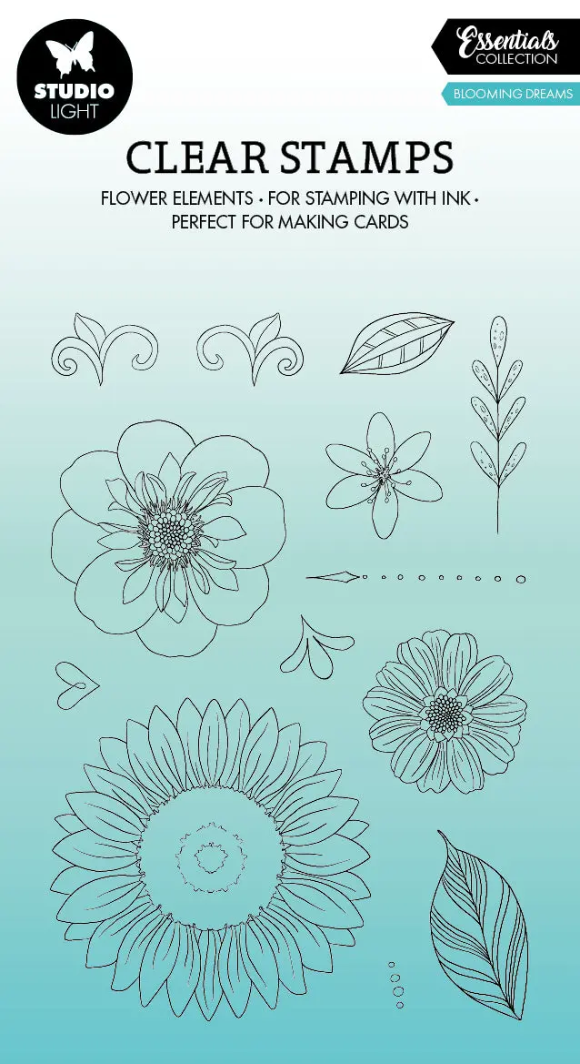 Sl Clear Stamp Blooming Dream Essentials 148X105x3mm 13 Pc Nr.326 1