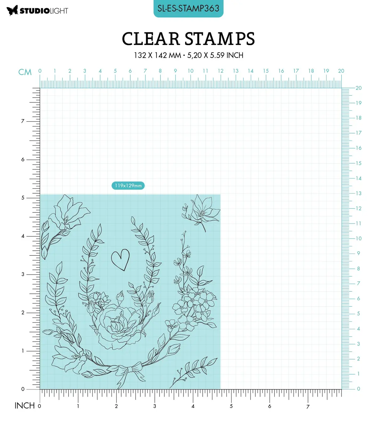 Sl Clear Stamp Oval Essentials 119X129x3mm 6 Pc Nr.363 2