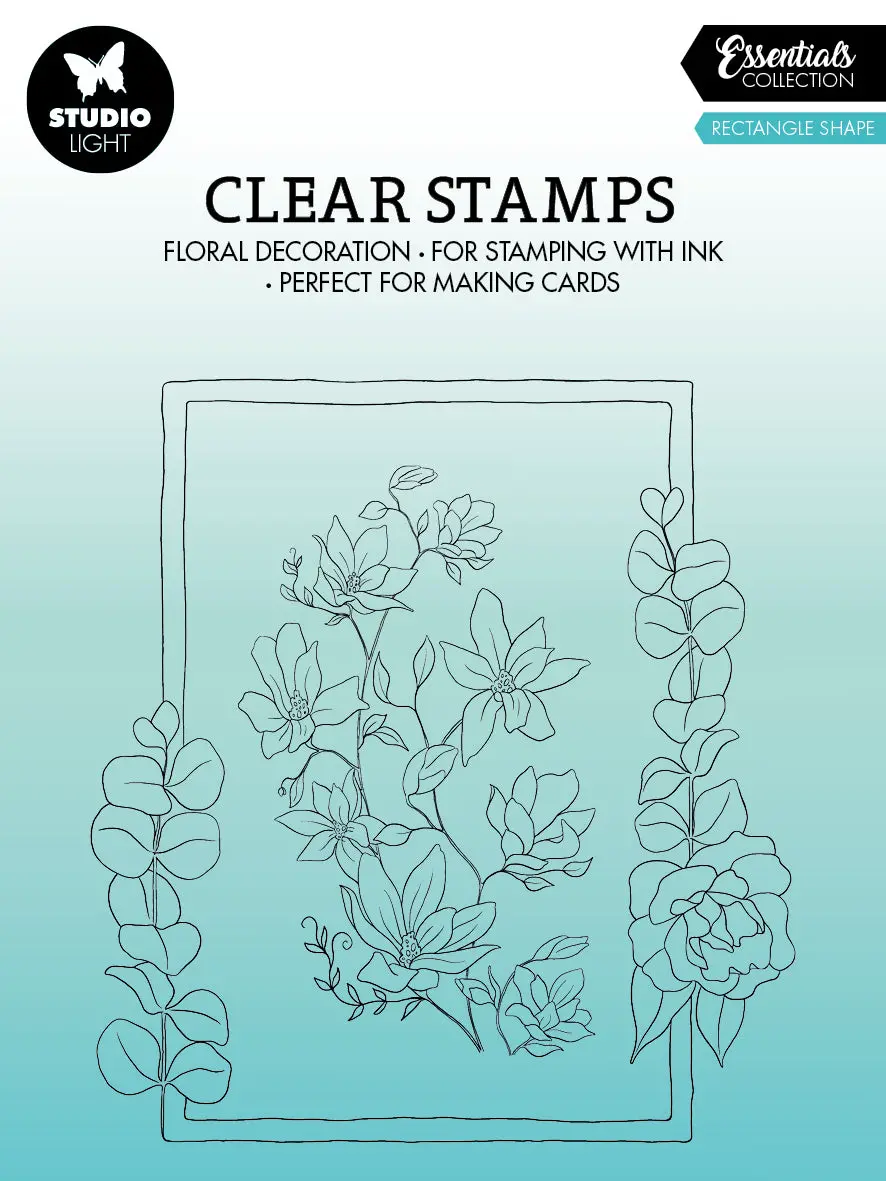 Sl Clear Stamp Rectangle Essentials 119X129x3mm 2 Pc Nr.364 1