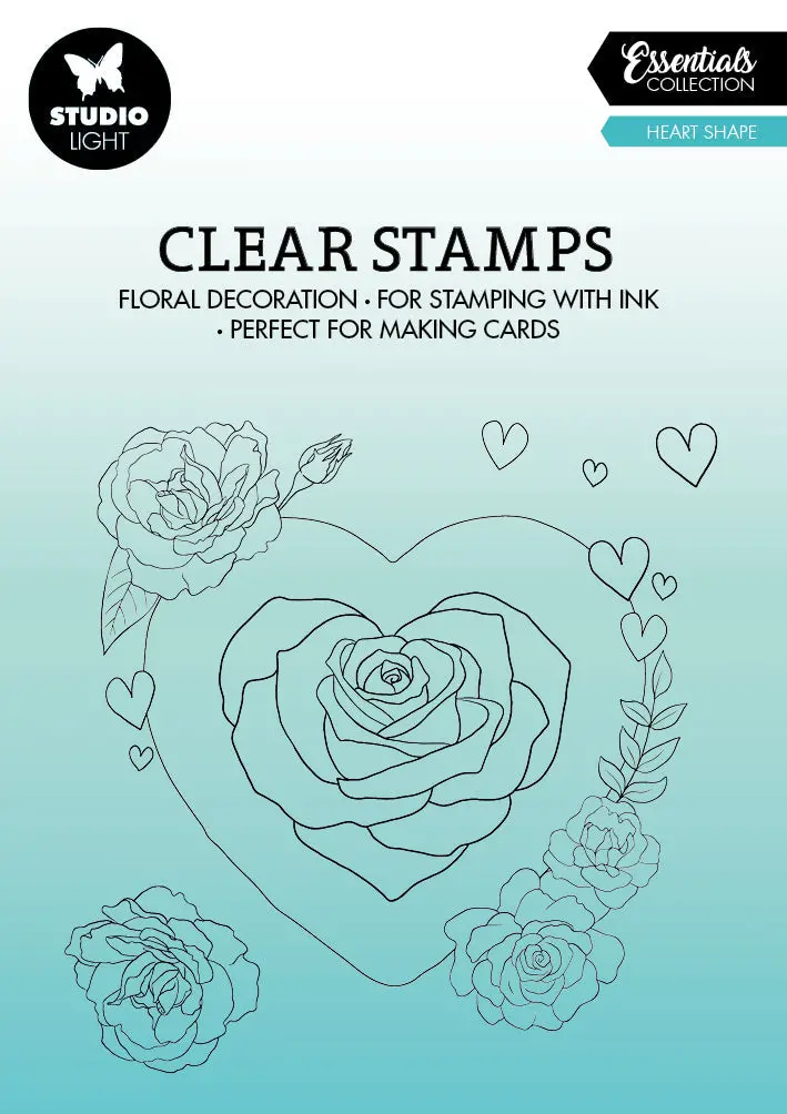 Sl Clear Stamp Heart Essentials 100X100x3mm 6 Pc Nr.365 1