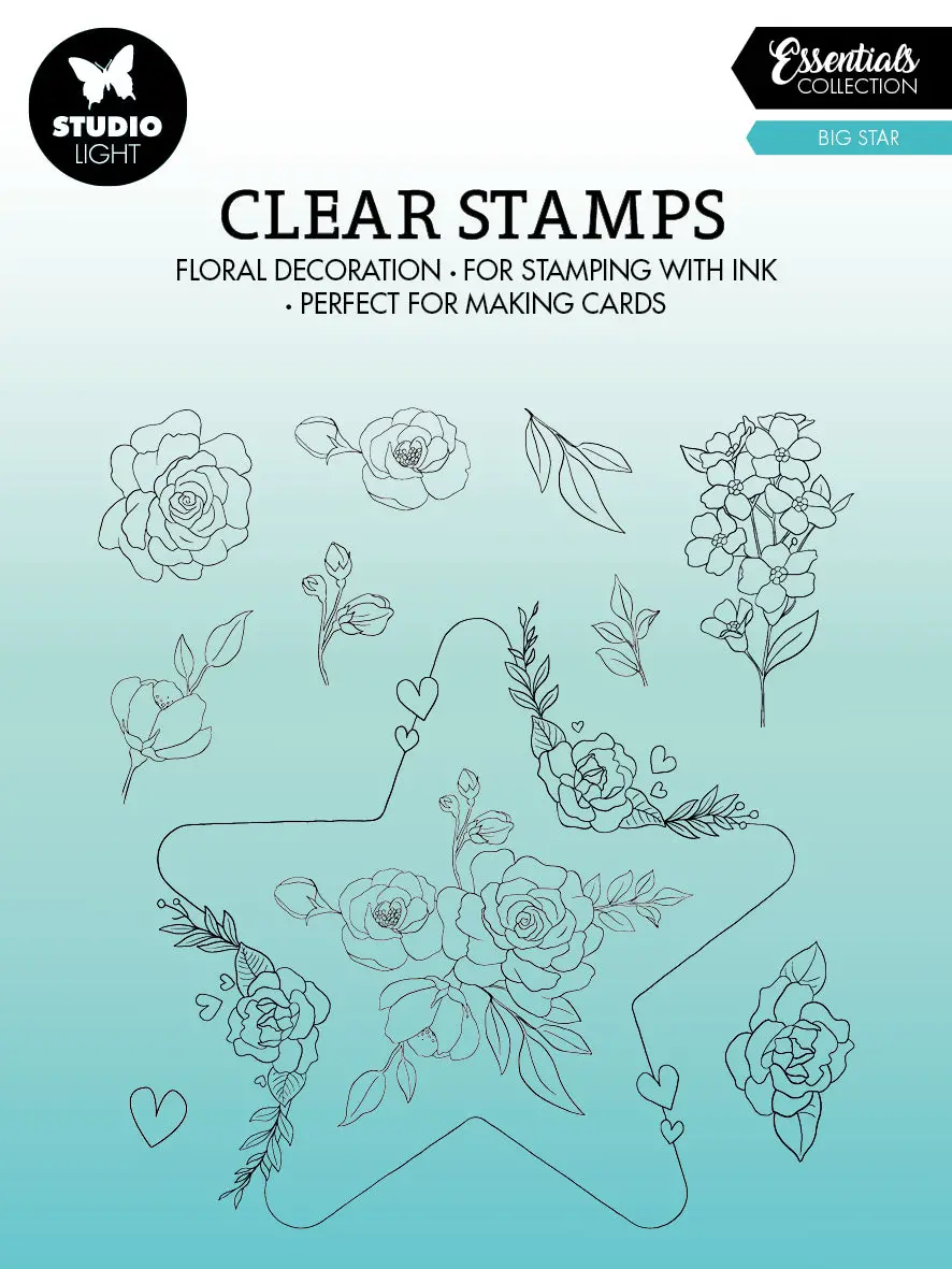 Sl Clear Stamp Big Star Essentials 119X129x3mm 11 Pc Nr.367 1