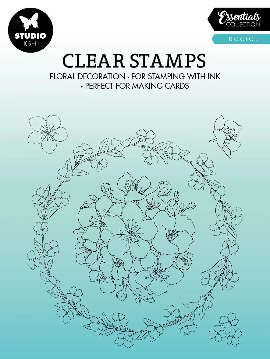 Sl Clear Stamp Big Circle Essentials 119X129x3mm 5 Pc Nr.368 1
