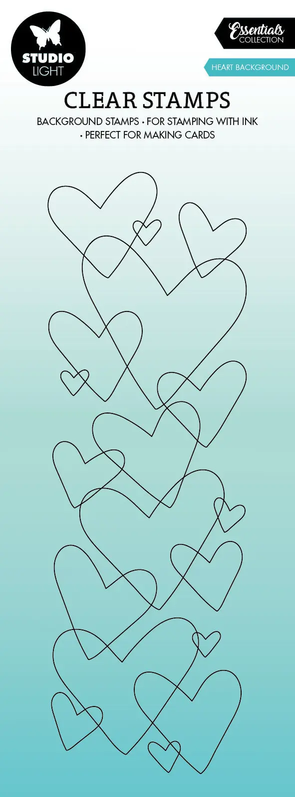 Sl Clear Stamp Heart Background Essentials 68X204x3mm 1 Pc Nr.372 1