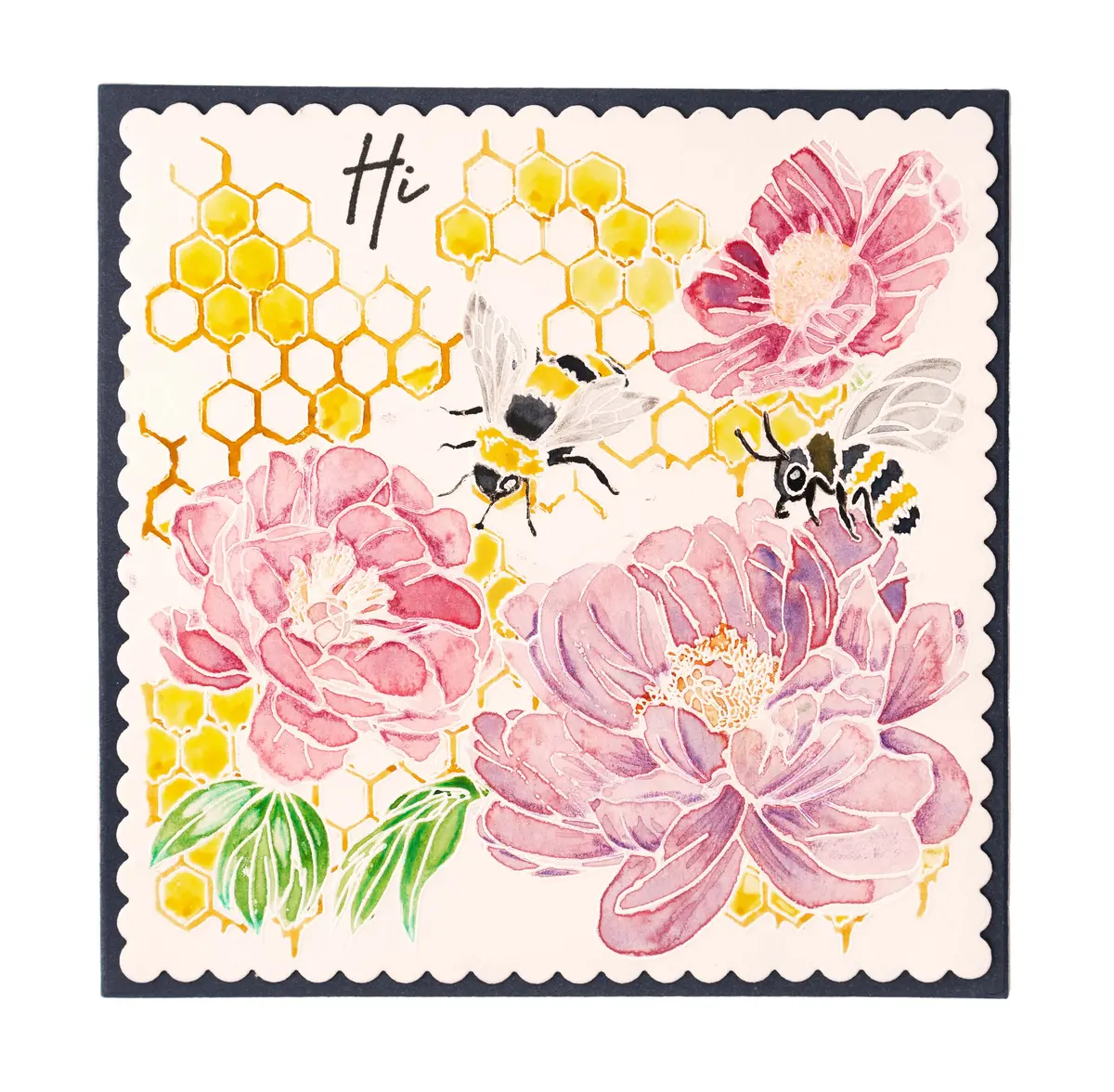 Sl Clear Stamp Honey Bees Essentials 88.7X132x3mm 6 Pc Nr.425 2