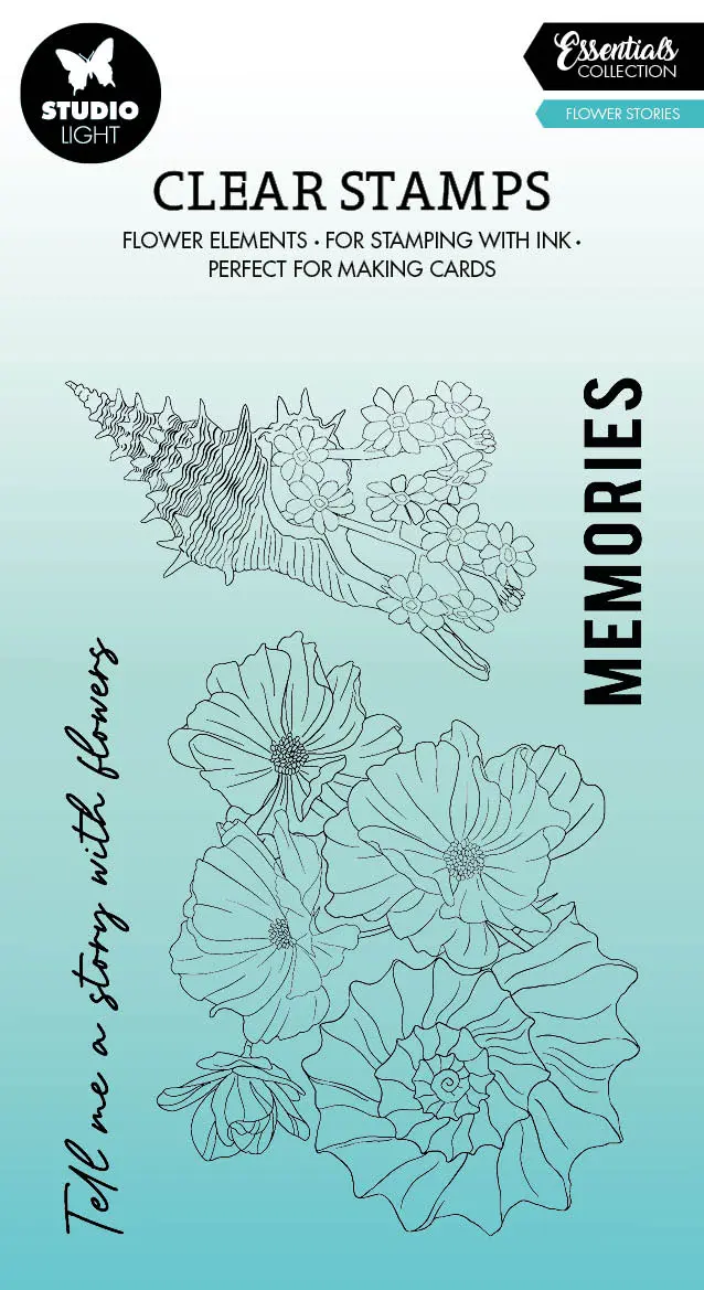 Sl Clear Stamp Flower Stories Essentials 88.7X131.8X3mm 6 Pc Nr.426 1