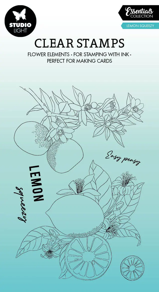 Sl Clear Stamp Lemon Squeezy Essentials 88.9X132x3mm 4 Pc Nr.427 1
