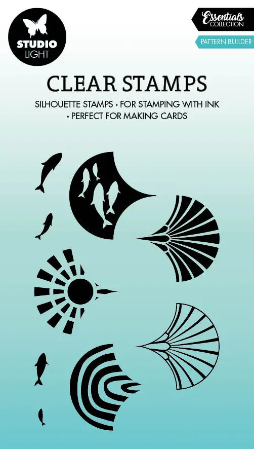 Sl Clear Stamp Pattern Builder Essentials 62X93x3mm 9 Pc Nr.430 1