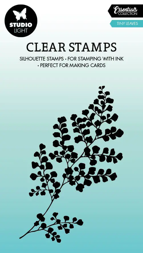 Sl Clear Stamp Tiny Leaves Essentials 62X93x3mm 1 Pc Nr.493 1
