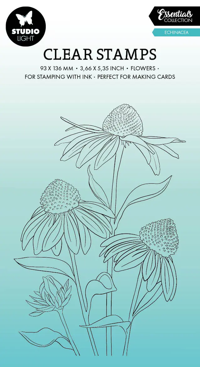 Sl Clear Stamp Echinacea Essentials 93X136x3mm 1 Pc Nr.543 1