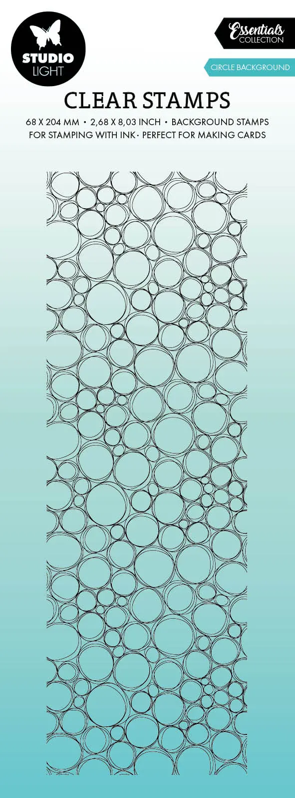 Sl Clear Stamp Circle Background Essentials 68X204x3mm 1 Pc Nr.552 1