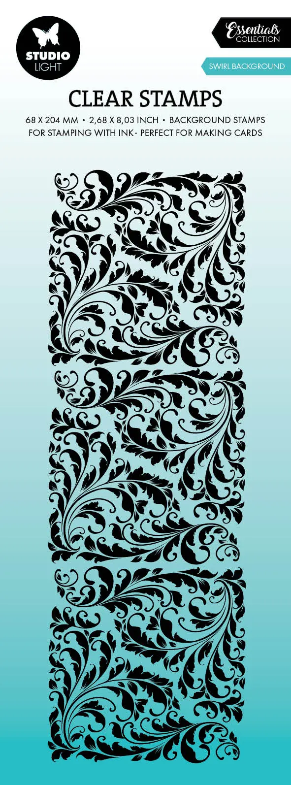 Sl Clear Stamp Swirl Background Essentials 1 Pc 1