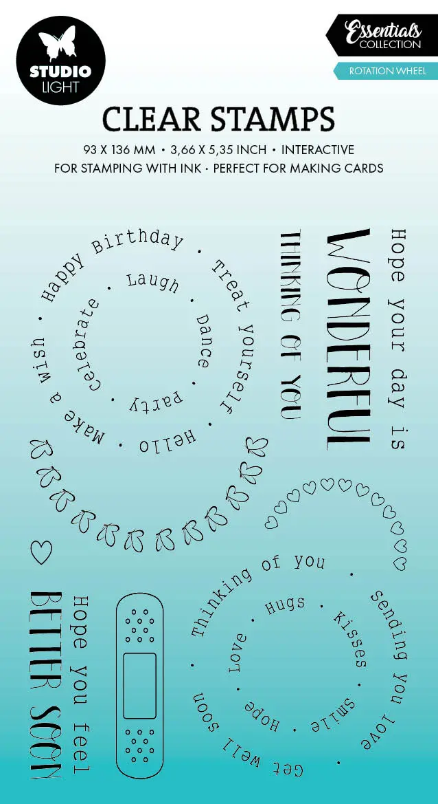 Sl Clear Stamp Rotation Wheel Essentials 11 Pc 1
