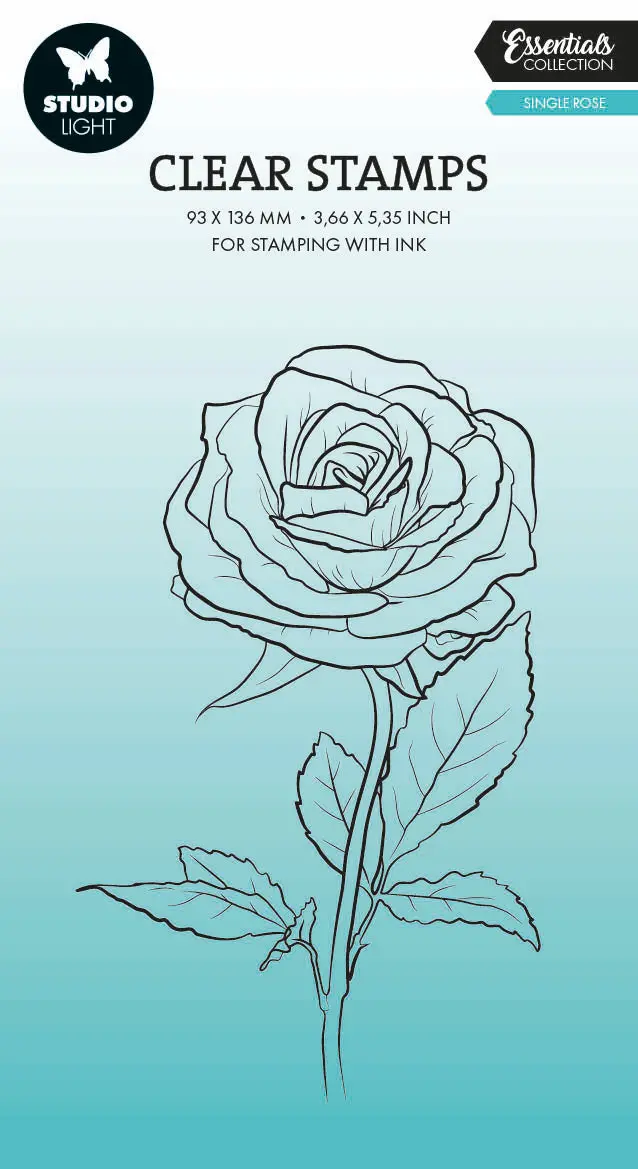 Sl Clear Stamp Single Rose Essentials 1 Pc 1