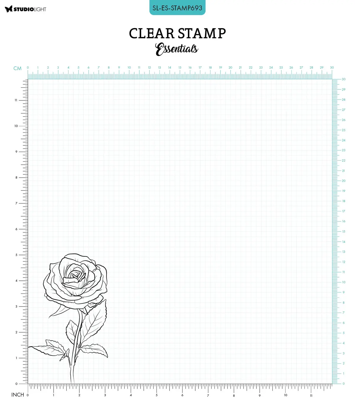 Sl Clear Stamp Single Rose Essentials 1 Pc 2