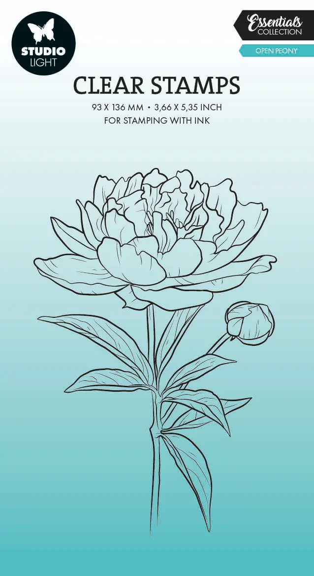 Sl Clear Stamp Open Peony Essentials 1 Pc 1