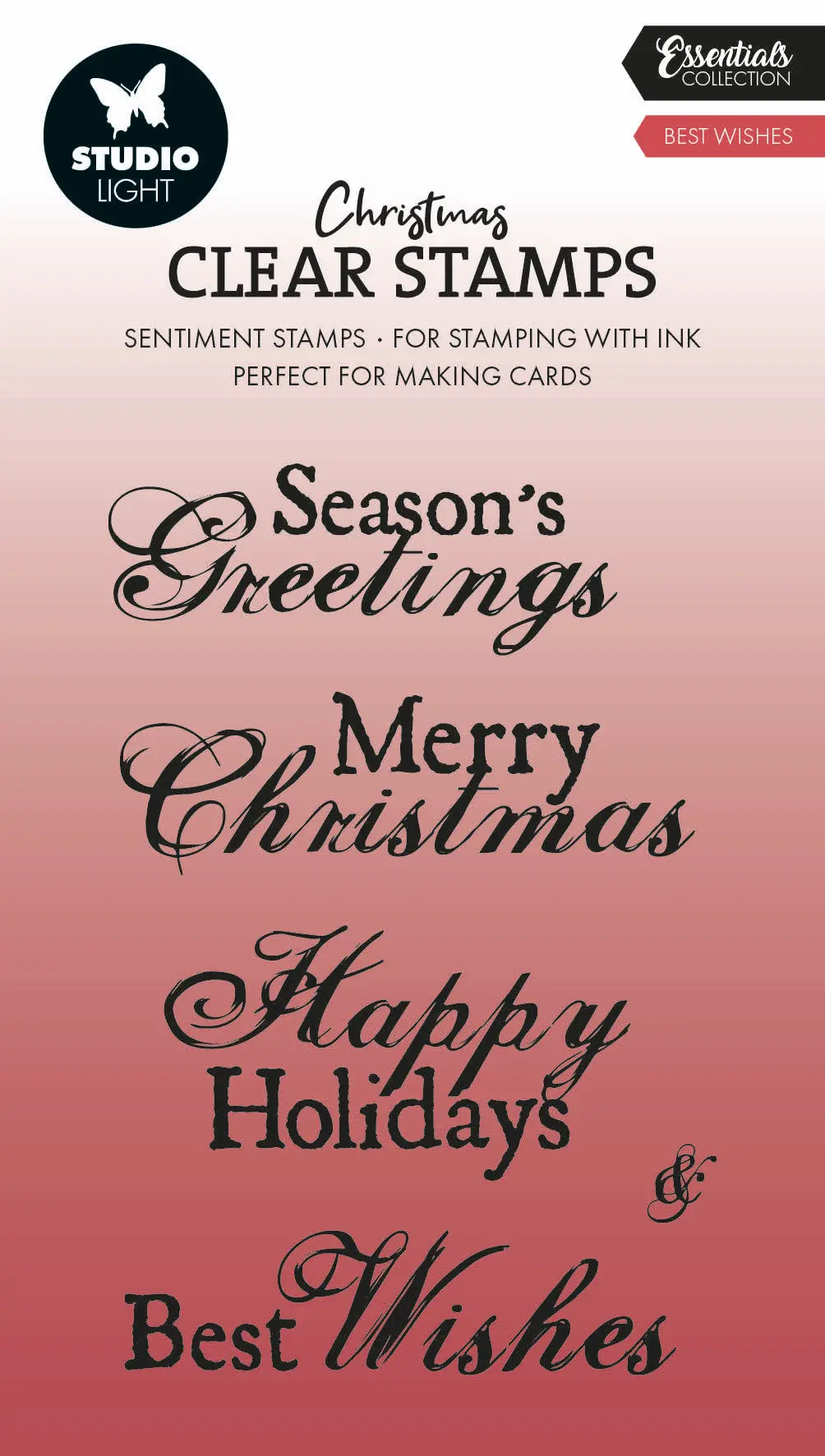 Sl Clear Stamp Best Wishes Essentials 5 Pc 1