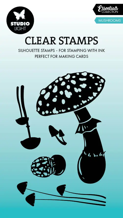 Sl Clear Stamp Mushrooms Essentials 5 Pc 1