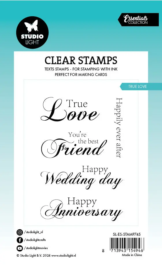 Sl Clear Stamp True Love Essentials 5 Pc 2