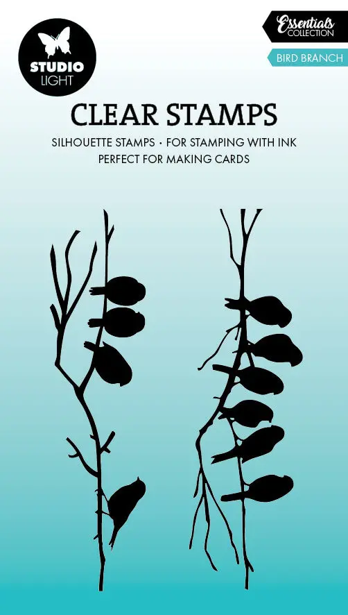 Sl Clear Stamp Bird Branch Essentials 2 Pc 1
