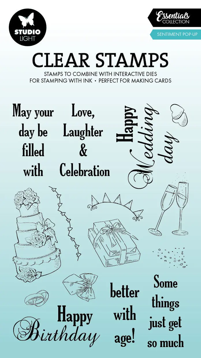 Sl Clear Stamp Turning Pop-Out Essentials 15 Pieces 1